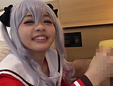 Hayama Mei gets a worty cum in mouth picture 40