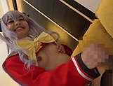 Hayama Mei gets a worty cum in mouth picture 73