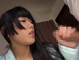 Tiny tits Aoi Ichigo passionately blows a hard pole picture 70