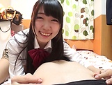 Charming teen performs a na enthusiastic cock sucking picture 13