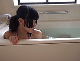 Hot Asian beauty Aoi Ichigo playing with her wet cunt picture 29