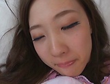 Sexy Saki Asumi gets a messy cum on face picture 29