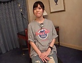 Busty Japanese girl is just masturbating picture 11