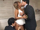 Japanese model is having a threesome