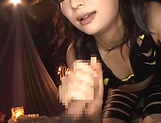Cute Asian babe Ayaka Yamada in raunchy blowjob action picture 29
