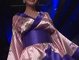 Busty woman in a kimono got fucked