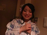 Kimono lady is a steamy hot cock- sucker