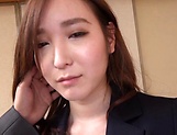 Sexy Asian office babe sucks and fucks with her boss
