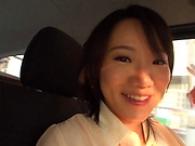 Pussy masturbation in the car with Shibuya Kaho