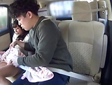 Juicy Japanese milf featured in a sleazy car sex picture 39