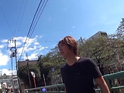 Kiyomoto Rena gags on a throbbing dick