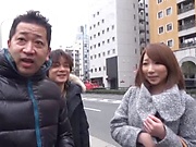 Japanese married woman enjoys a wild shag