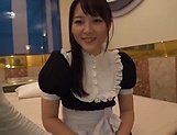 Foxy maid plays nasty in pure Japanese make out