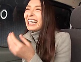 Perfect Japanese car sex with one amateur honey picture 6