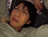 Fiery JApanese AV model fucked hard with a dildo in the back of a car picture 67