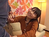 Amateur Japanese av model ends up sucking and fucking  picture 42