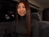 Kinky Japanese AV model gets her pussy toyed and gives head in a car