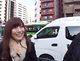 Japanese married woman getting freaky in a car