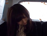 Japanese married woman getting freaky in a car