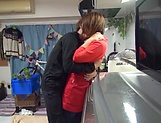 Steamy Japanese wife cheats with younger hunk picture 13