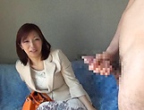 Appetizing Asian lassie takes on a huge dick picture 11