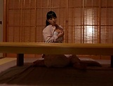 Charming solo girl Murakami Ryouko plays with her toys at night picture 15
