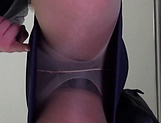 Aroused woman in stockings wants to cum