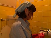 Mature cleaning lady is sucking so good