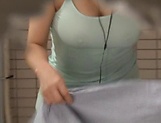 Busty Japanese wife plays with cock in all sort of ways  picture 13