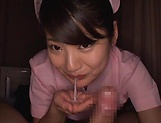 Aio Mizutani enjoys giving a steamy blowjob indoors picture 60