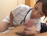 Naughty nurse gets rid of her sexual desires picture 124