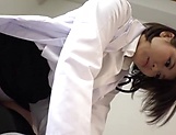 Japanese female doctor gives the best treatment to a guy's dick picture 13