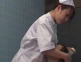 Sweet Japanese nurse takes a bath with her patient and fucks hard picture 37