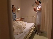 Sex starved nurse enjoys some kinky ward sex