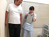 Hot Japanese nurse sucks patient's cock until the last drop