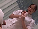 Naughty teen nurse is having fun at work picture 40