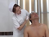 Kinky Tokyo nurse enjoys hardcore sex in a bath with her patient picture 24
