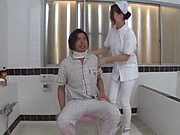 Japanese av nurse pleases client with real porn
