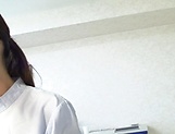 Shameless Japanese nurse deepthroats and ride her patient's dick