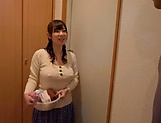 Classy Japanese milf Saitou Miyu fucked in the bathroom by a voyeur