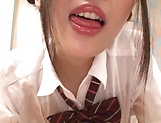Schoolgirl has her perky small tits pleasured picture 107