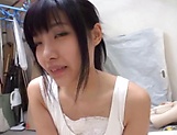 Pretty Japanese college chick in kinky wild sex picture 12