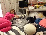Curvy ass teen doll fucked in her bedroom