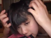 Tiny Tits Asian honey knows how to handle big cocks