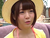 Lusty Asian vixen Sakura Kizuna gets a messy facial picture 11