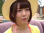 Lusty Asian vixen Sakura Kizuna gets a messy facial