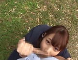 Hasegawa Rui delivers a steamy blowjob outdoors picture 39