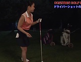 Sporty Japanese woman giving a terrific blowjob and eats sperm