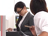 Hot office babe Ayane Haruna fucks her colleague at the office picture 16