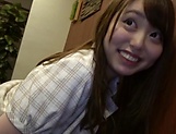 Sensual honey Amane Shizuka gets her pretty face jizzed on picture 79